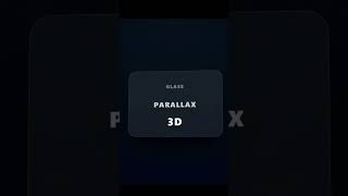 Tricks 41/100 : 3D glassmorphism card #3d #webdesign  #csstricks  #coding