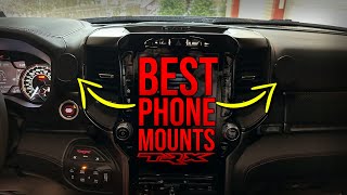 The ULTIMATE Phone Mounts For The RAM 1500 TRX, Rebel, AND ALL other 5th gens!