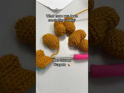 What have I been crocheting lately? #crochet #chickennuggets #nugget
