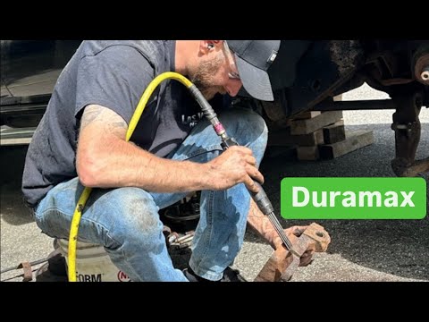 Duramax Front End Suspension Removal. FULL VIDEO #mechanic #diy #carpart #carsuspension