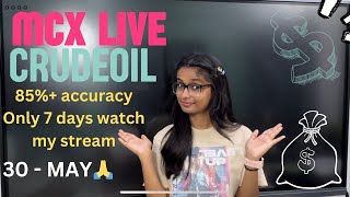 30 MAY | MCX Live Trading | Crude Oil Live Trading  | Commodity Trading Live Stock Market Live #mcx