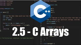 C Arrays in C++ - 2.5