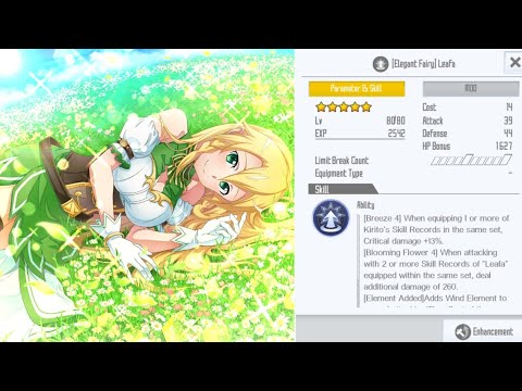 SAOIF Elegant Fairy passive skill (Wind AA) || The king of lakes 55k TP