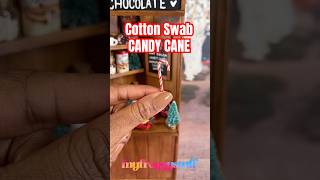Making Mini Candy Canes for Dolls With Stuff Around The House | Cotton Swab Quick Craft
