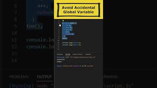 Avoid Accidental Global Variable in javascript #javascript #reactjs