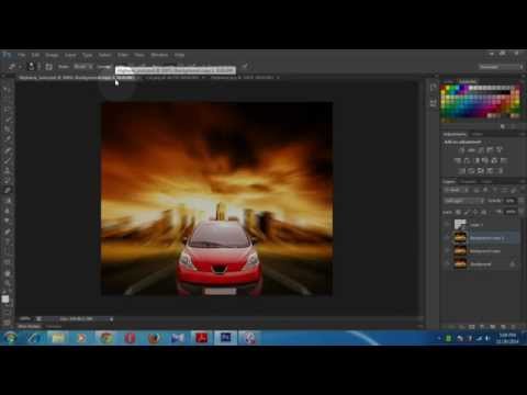 Car moving Photoshop Tutorial