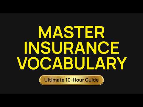 EVERY Insurance Term Defined (All Lines) (COMPREHENSIVE)