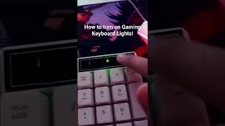 How to turn on Gaming Keyboard Backlight/Lights #computer #keyboard #tutorial