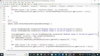 WebDriver TestNG Handling WebTables July20220719