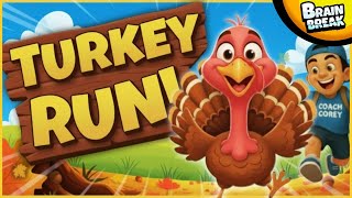 🍂 The Turkey Run! 🍂 Brain Break 🍂 Fall Brain Breaks for Kids 🍂 Danny Go Inspired