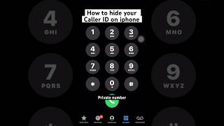 How to Hide your phone number on iphone #smartphone #securephone #tech #smartphonetips