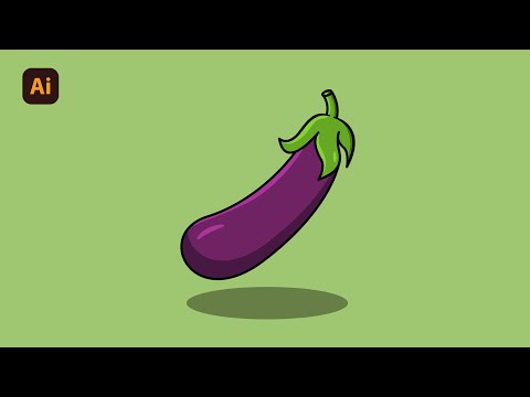 Adobe Illustrator Tutorial | How to Create a Vector Eggplant