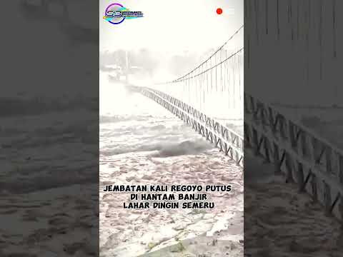 SEMERU BERDUKA || TANGGUL DAN JEMBATAN KALI REGOYO PUTUS