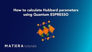 Mat3ra Tutorial: DFT+U and Hubbard parameter Calculation in Quantum Espresso