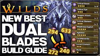 Monster Hunter Wilds - New Best OP Dual Blades Build - Highest Damage Possible AT Arkveld Set Guide!