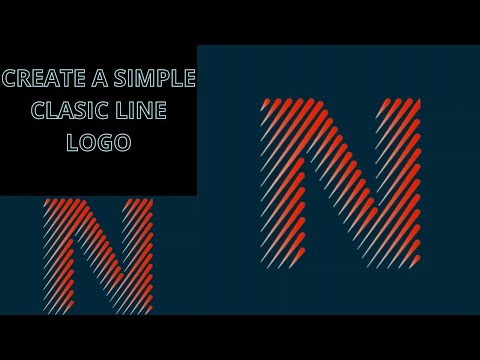 How to create a simple line logo.