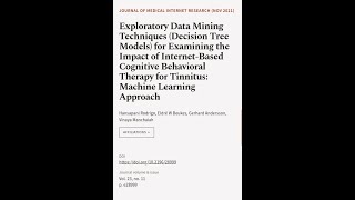 Exploratory Data Mining Techniques (Decision Tree Models) for Examining the Impact of... | RTCL.TV