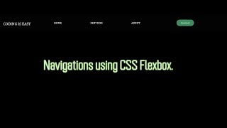 Navbar CSS Tutorial: Create a  Navigation Bar Using Flexbox With Neon Effect