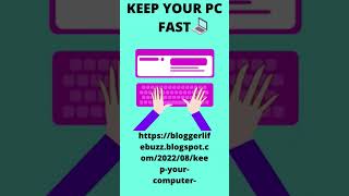 keep your computer fast #shorts #fastcomputer #fastpc