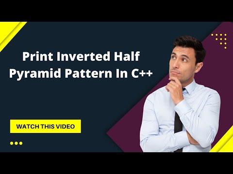 Print Inverted half pyramid pattern in C++