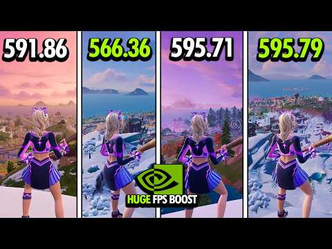 Your NVIDIA Driver Is RUINING FPS in Fortnite Season 2 - (595.71 vs 595.79 vs 581.86 vs 566.36)