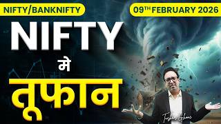 Nifty Prediction & Bank Nifty Analysis for Monday | 9th February 2026 | nifty Tomorrow