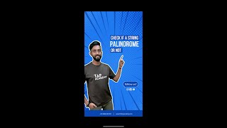 How to check if a string is a palindrome or not?