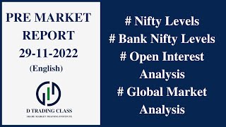 Pre market Report on 29-Nov-2022 - Nifty levels and Bank nifty levels for Intraday - OI analysis