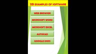Examples of software |5 |10 |20 examples of software #shorts #short#trending#ytshorts#youtubeshorts