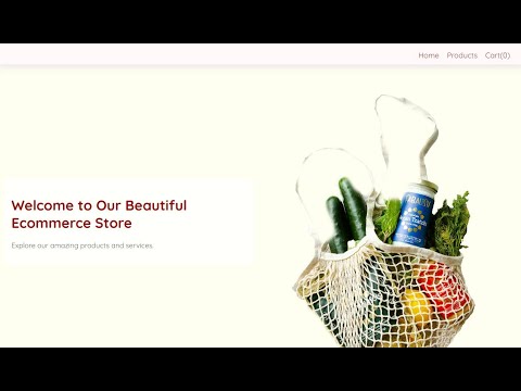 How to build an E-commerce store