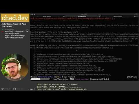 Ep4: Authentication pages in Astro, DaisyUI (Tailwind CSS), Directus SDK Auth - Video Tutorial Site