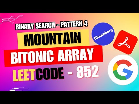 Pattern 4-Binary Search - Leetcode 852 - Interview Problems | Data Structures #leetcode #interview