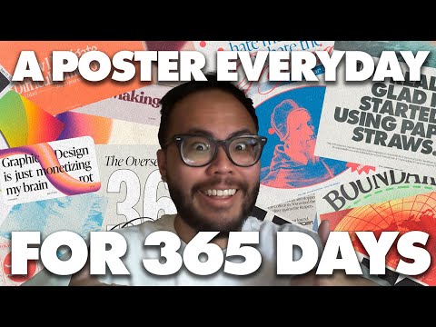 i designed a poster every day for 365 days