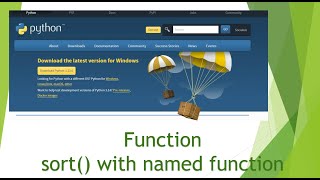 8 Using Named function in list sort in-built method