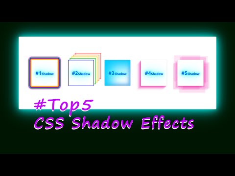 Top 5 #CSS Shadow Effects