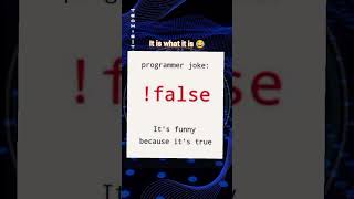!false ; funny, but it's true #devtok #devmeme #techmeme #fyp #techie_teach