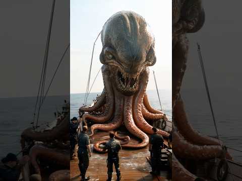 Terrifying Sea Creature You’ve Never Seen Before! 🐙😨 #seacreatures #oceancreatures #octopus #fyp