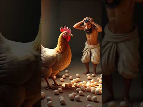 "किसान और मुर्गी की कहानी जो आपका दिल छू लेगी!"#viralvideo #viral #ai #ai #shorts