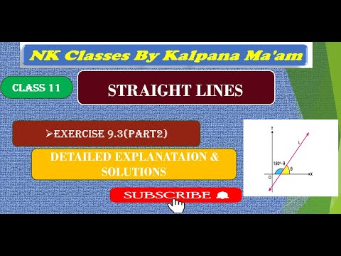 CLASS11#MATHEMATICS#STRAIGHTLINES#EXERCISE9.3(PART2)