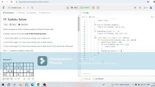 Leetcode-37.Sudoku solver problem for Interview #dsa #whitecoding #solver #sudoku #solver #number