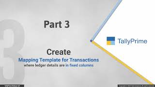 How to Import Masters and Transactions into TallyPrime using Your Own Excel Template | TallyPrime 4