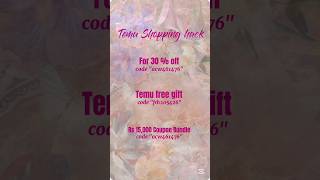 Temu discount codes #temu #temushopping #temucode #discount #codes #sale