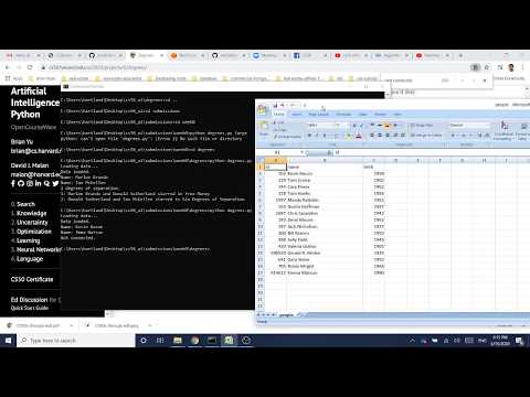 CS50 Week 0 Project : Degrees (Search and Detection Algorithm)