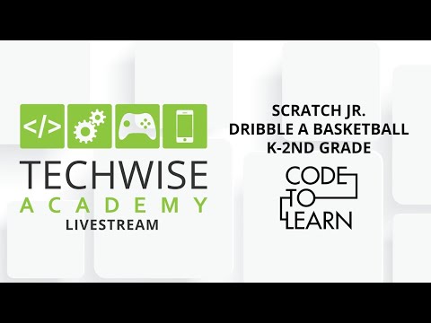 Using Scratch Jr. (Tablet) - Dribble a Basketball Using Loops (K-2nd Grade)