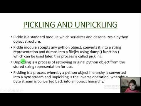 pickling and unpickling (binary file operations in Python)