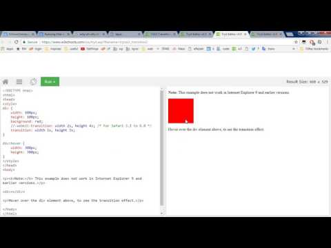 transition examples (CSS)