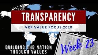 CRFV Value Focus Broadcast: Transparency