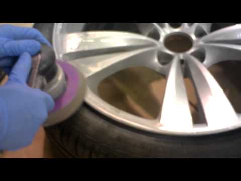 BMW alloy wheel - rub down