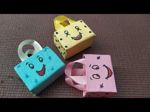 Best Out Of Waste | Mini Paper Bag| How To make a Mini Bag Using empty soap box| Recycle | Gift Bag