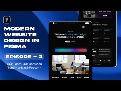 Modern Website Design in Figma - Episode 3 | Figma Tutorial